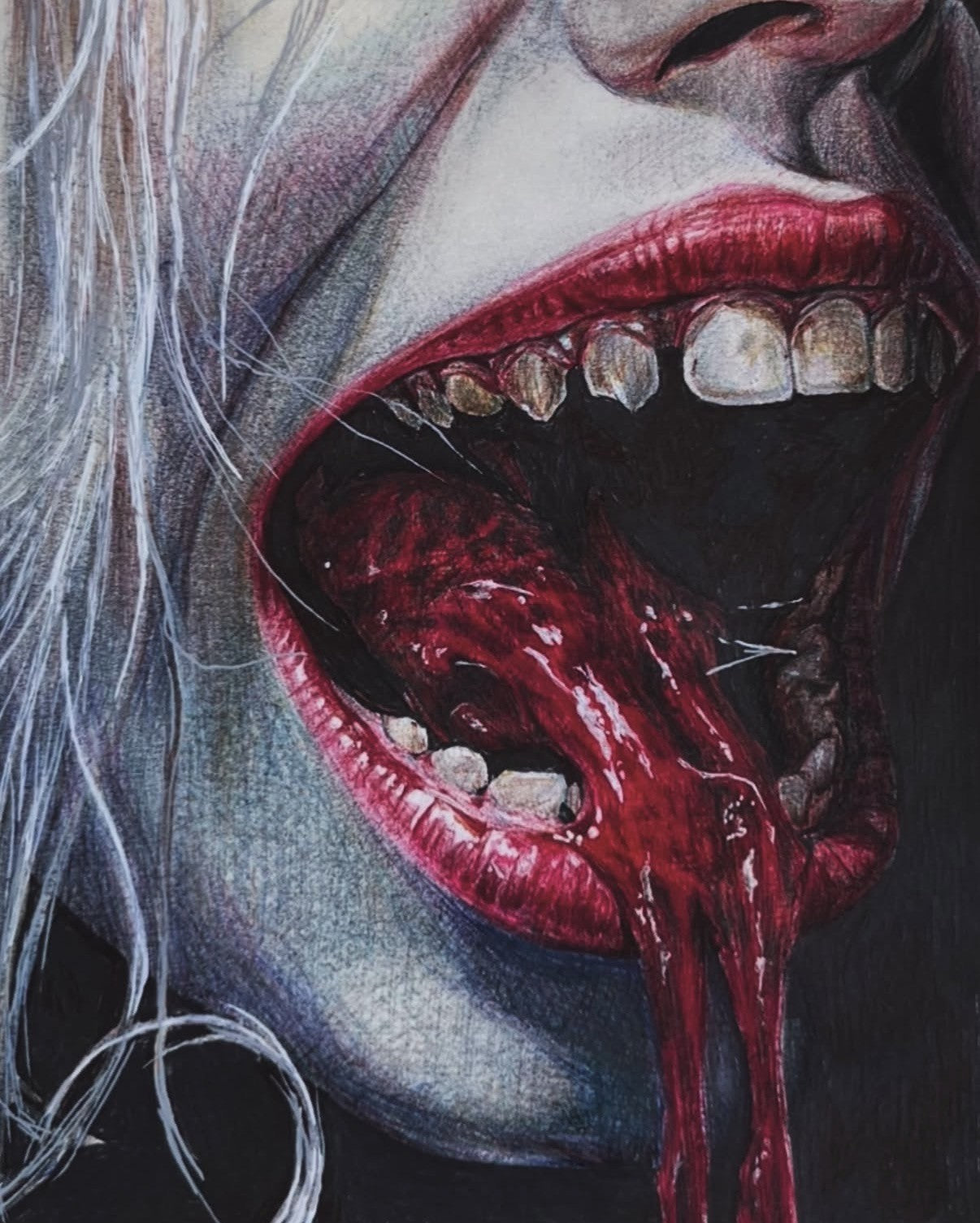 Original Ballpoint Artwork - SALIVA