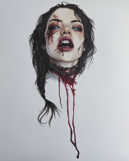 Axphyxia Shadow Figure Original Artwork -
